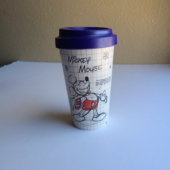 Disney Mickey Mouse Sketch Book Bamboo Eco Friendly Cup - Picture 2 of 6